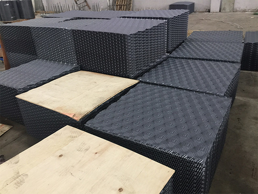 850X1000mm Cooling Tower Infill Air Cooling PVC Filler 0.32mm-0.6mm