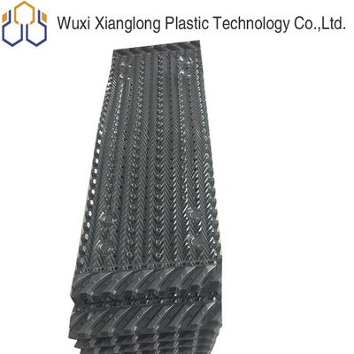 Distribusi Air Panas Menara Pendingin Bahan Infill Cross Flow Media PVC Drift Eliminator