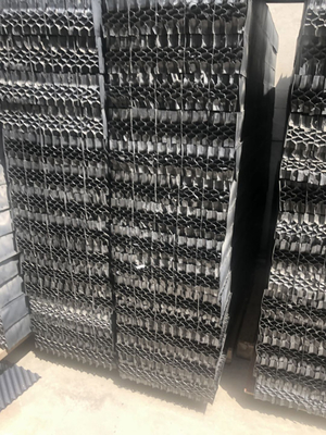 Black Honeycomb Cellular PVC Drift Eliminator Cooling Tower Komponen