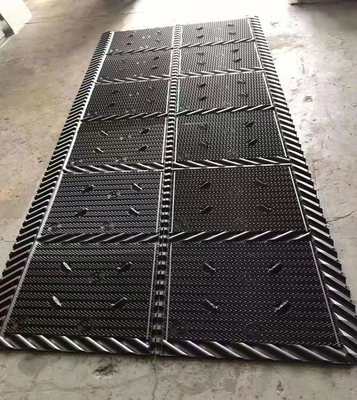 Black Cooling Tower Infill Cooling Tower Paket Pengisi PVC 810mm