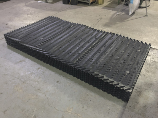 1250X2400mm Menara Pendingin Air Infill Hanging Type PVC Sheet 16mm